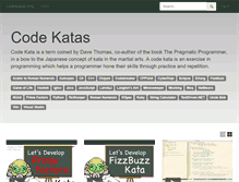 Tablet Screenshot of codekatas.org